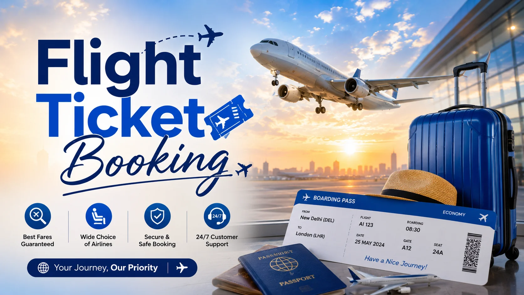 Flight Ticket Booking Service in Malviya Nagar South Delhi